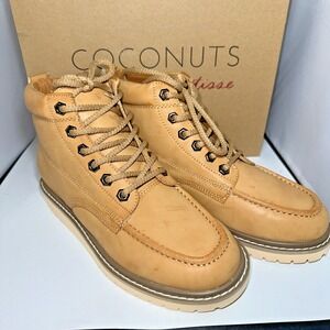 COCONUTS by Matisse Buster Round Toe Hiking Women 8 1/2 Brown Casual Boots